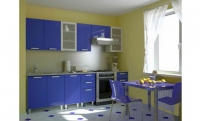 Кухонный гарнитур Умница Синий МДФ