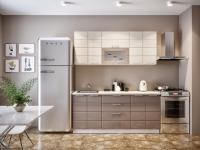 Кухонный гарнитур Соло 1,8 м мокко/ваниль