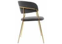 Стул Камелия серый/золото