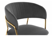 Стул Камелия серый/золото