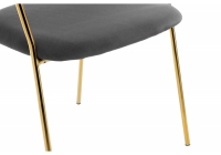 Стул Камелия серый/золото