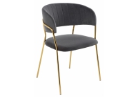 Стул Камелия серый/золото